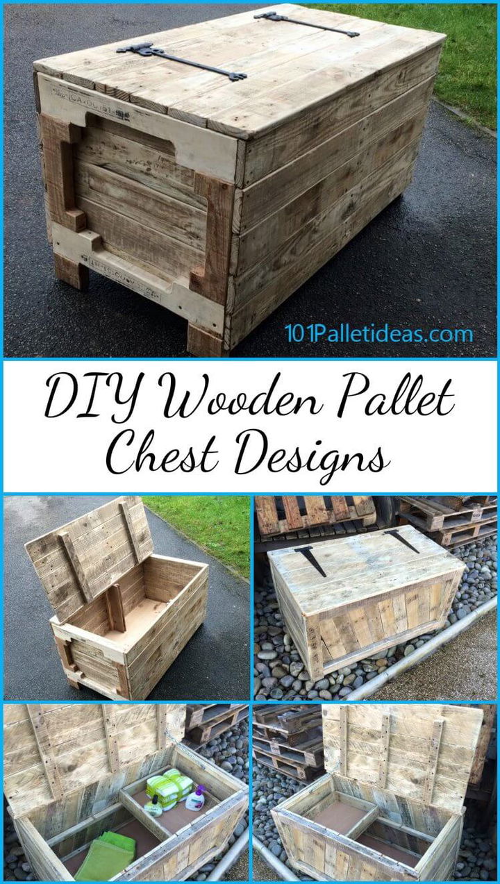 diy wooden pallet chest designs - easy pallet ideas