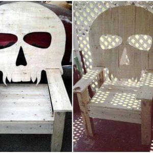 Pallet Skull Chair