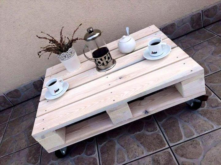 reclaimed one pallet coffee table