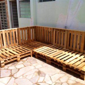 rustic wooden pallet sofa frame