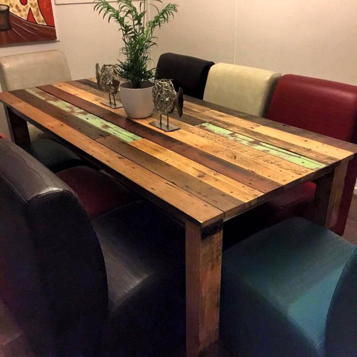 vintage pallet dining table
