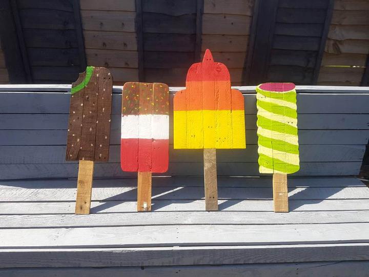 upcycled wooden pallet ice creams 