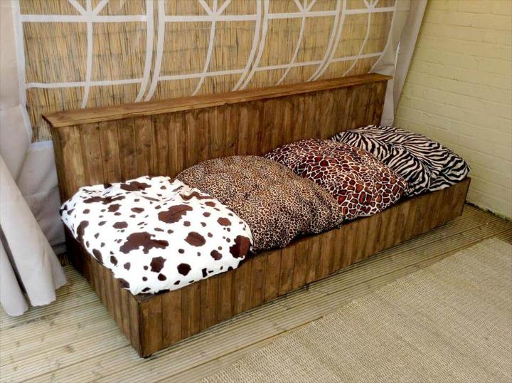 handcrafted pallet sofa