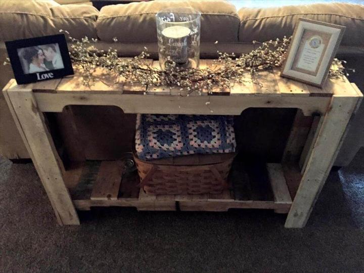 awesome pallet sofa table
