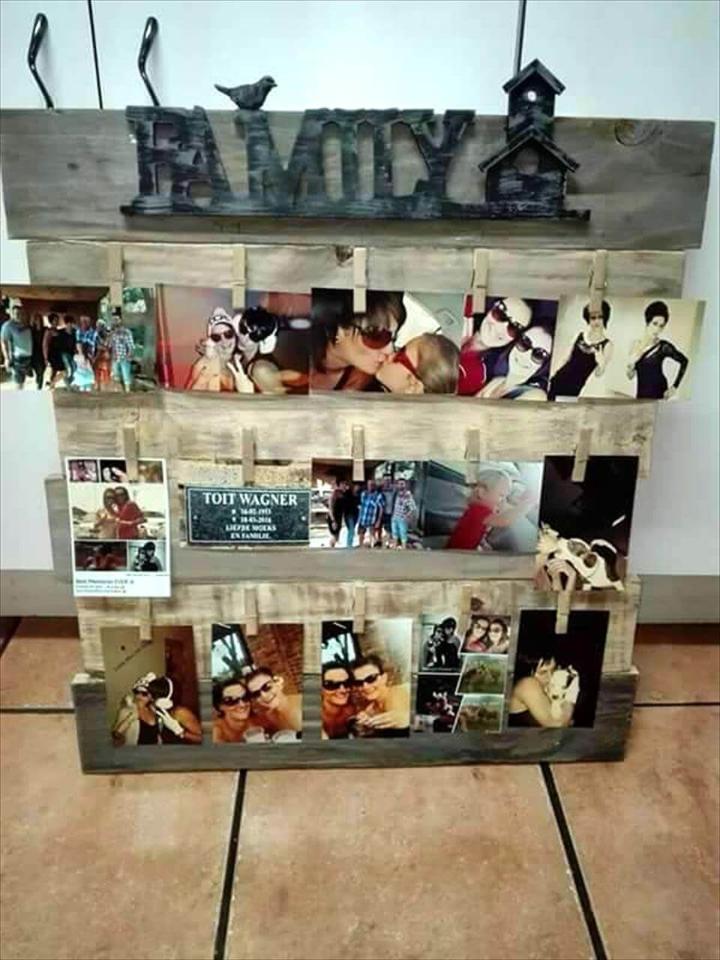 rustic one pallet pallet picture display