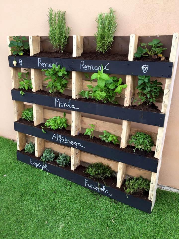 custom pallet vertical herb garden