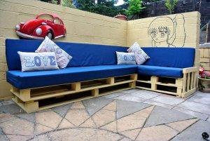 Outdoor Pallet Sectional Sofa - Easy Pallet Ideas