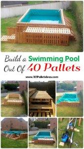 Build a Swimming Pool Out Of 40 Pallets - Easy Pallet Ideas