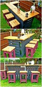 50+ Best-loved Pallet Bar Ideas & Projects - Easy Pallet Ideas