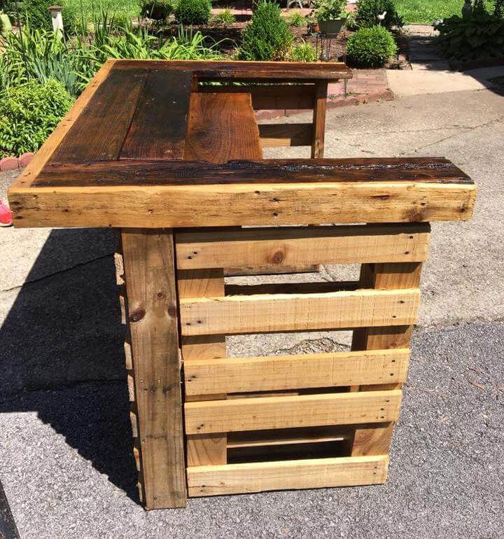 Upcycled Wood Pallet Bar Easy Pallet Ideas