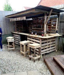 50+ Best-loved Pallet Bar Ideas & Projects - Easy Pallet Ideas