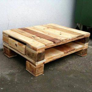 handmade low pallet coffee table