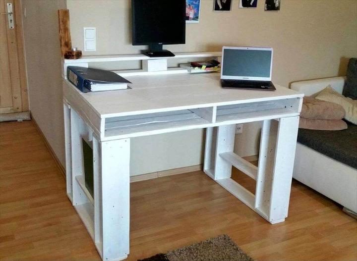 custom pallet mini computer desk or study table