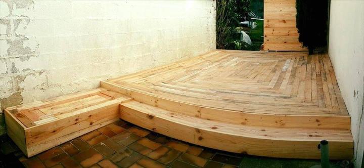 deck made of pallets