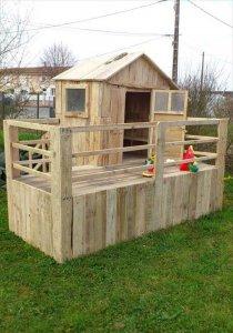 Pallet Playhouses for Kids Creativity & Health Boost - Easy Pallet Ideas