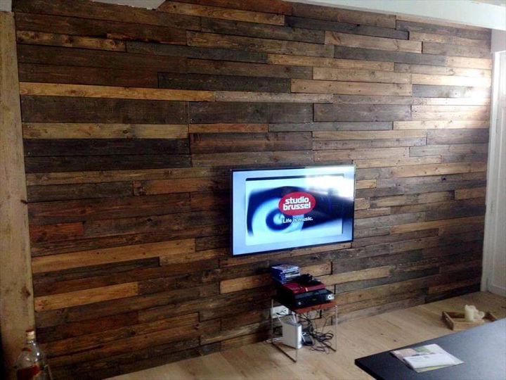 Pallet Wall Tutorial Wall Paneling Diy Easy Pallet Ideas