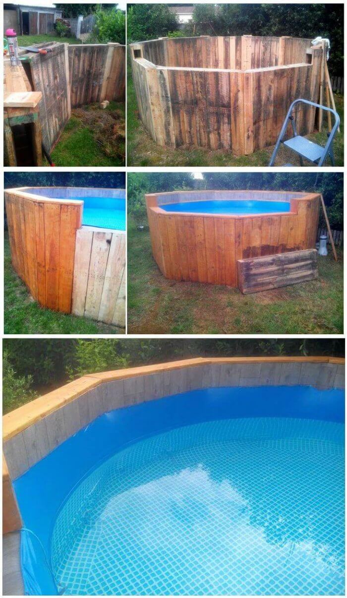 Free of Cost Pallet Swimming Pool - PALLET Furniture - easy pallet projects