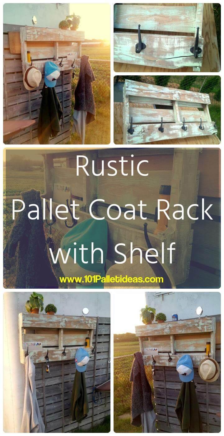 Pallet Coat Rack