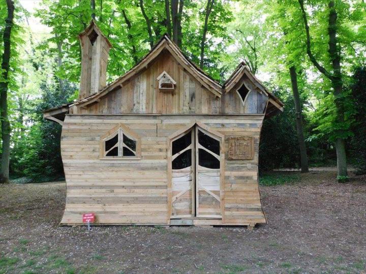 self-installed pallet cabin
