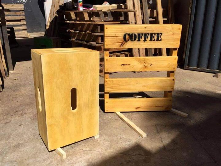 pallet coffee mug rack