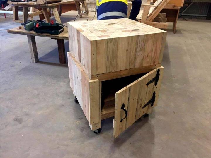 handcrafted wooden pallet multipurpose table