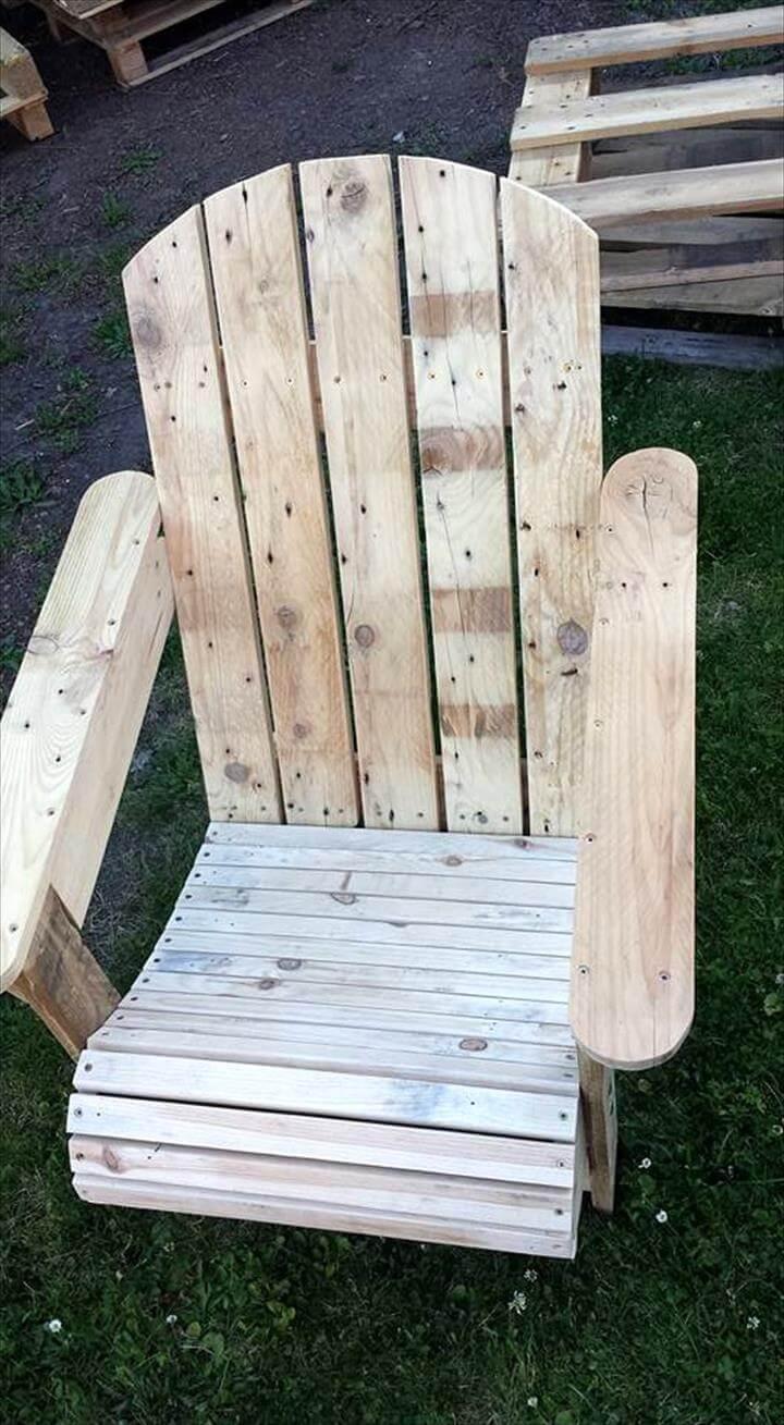 lasting longer pallet Adirondack chair