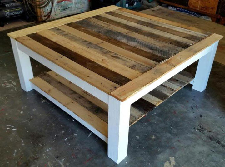 wooden pallet coffee table