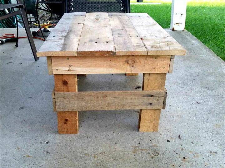 Pallet Coffee Table - Mini Design - Easy Pallet Ideas