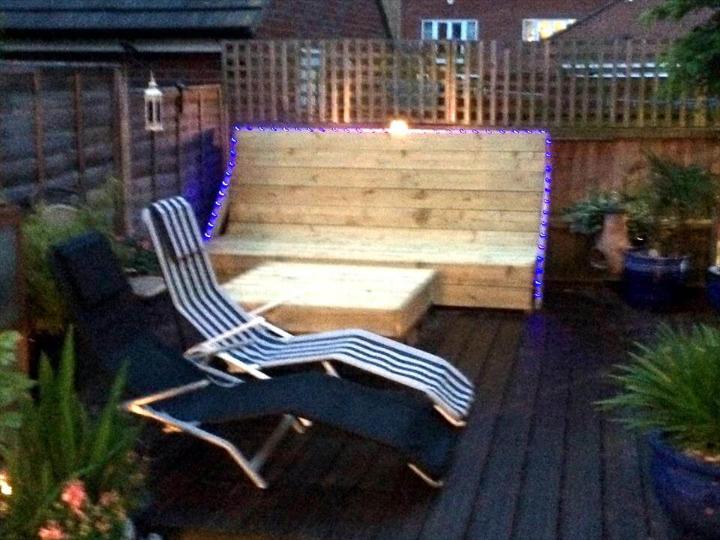 diy deck done with pallets
