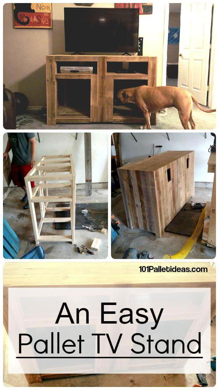 An Easy Pallet Tv Stand - Easy Pallet Ideas