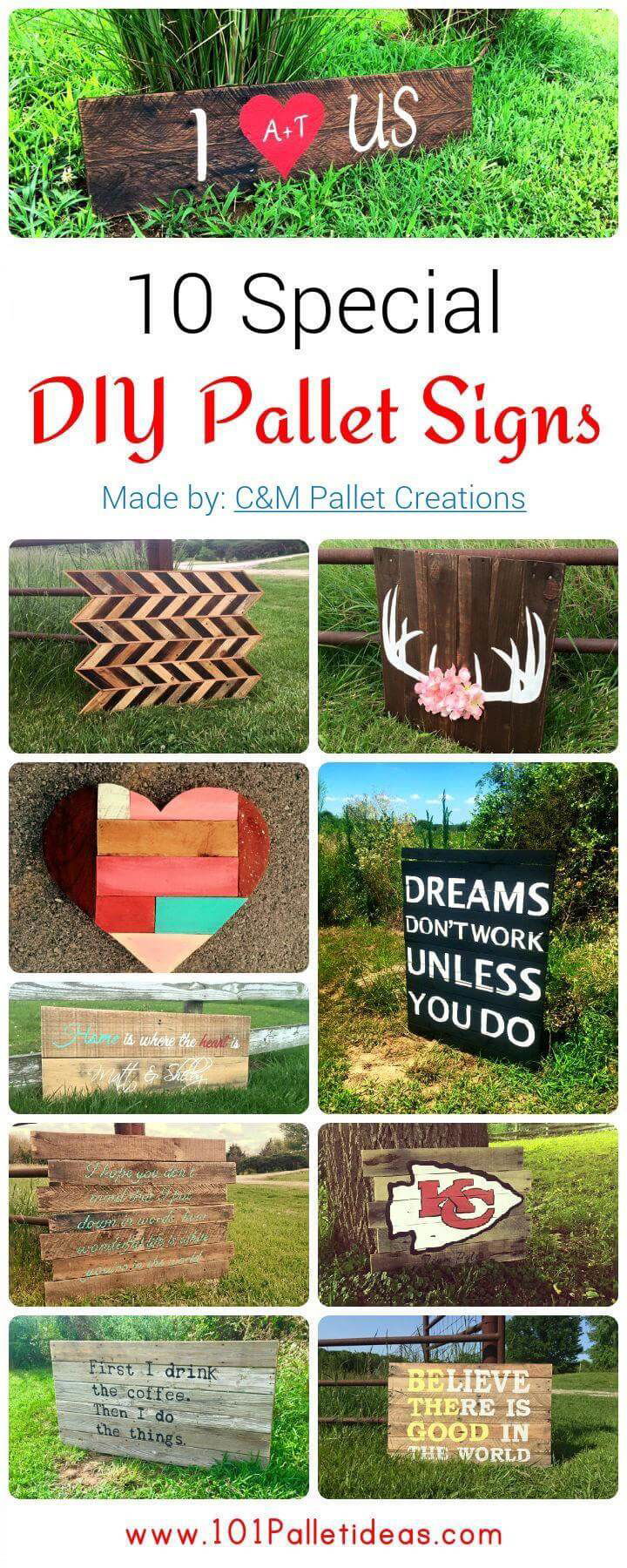 10 Special DIY Pallet Signs Easy Pallet Ideas