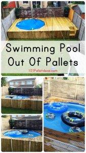 Swimming Pool Out Of Pallets - DIY - Easy Pallet Ideas