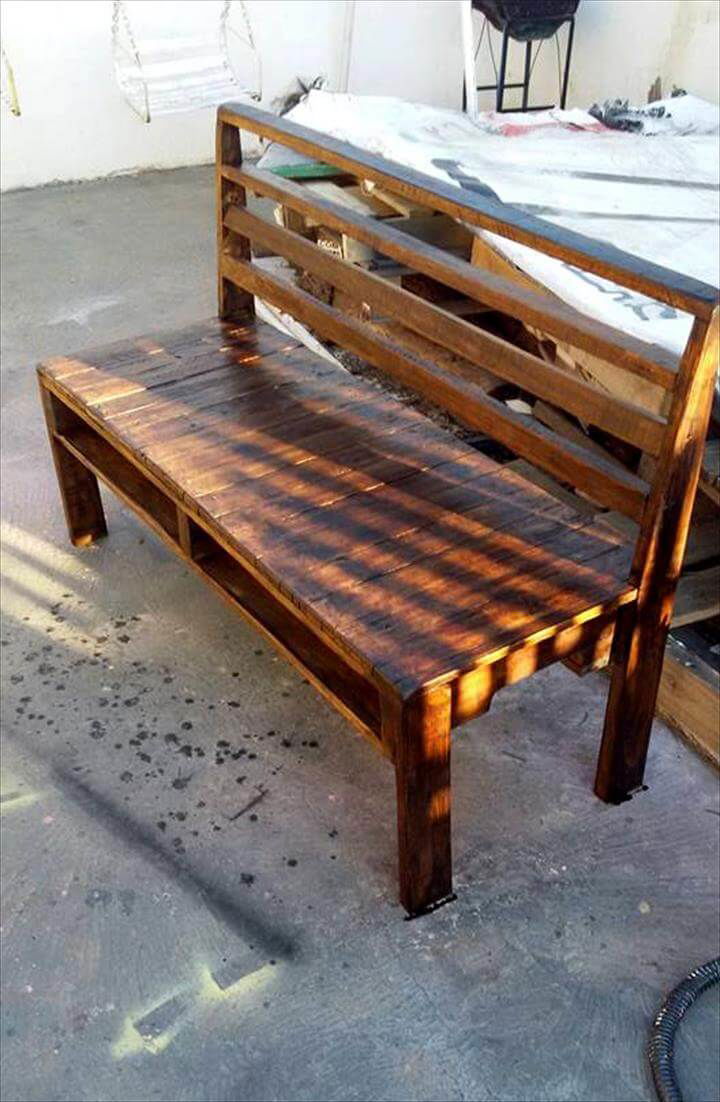 DIY Wooden Pallet Bench Easy Pallet Ideas