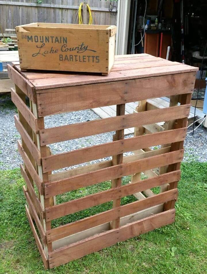 recycled pallet bar