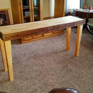 pallet entry way table