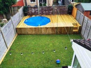 Swimming Pool Out Of Pallets - DIY - Easy Pallet Ideas