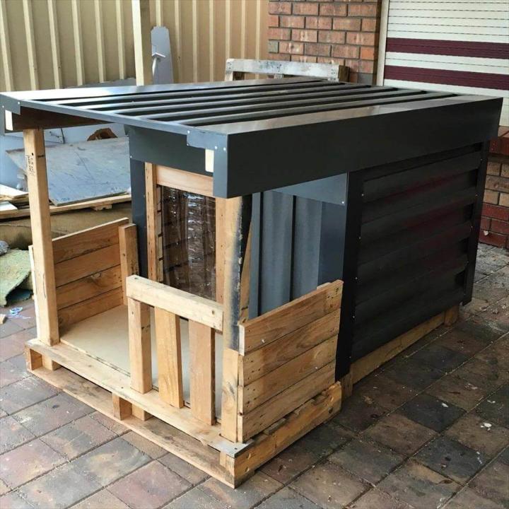 dog kennel with veranda