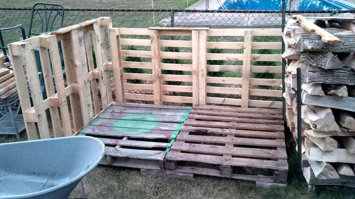 Pallet Firewood Shed Easy Pallet Ideas