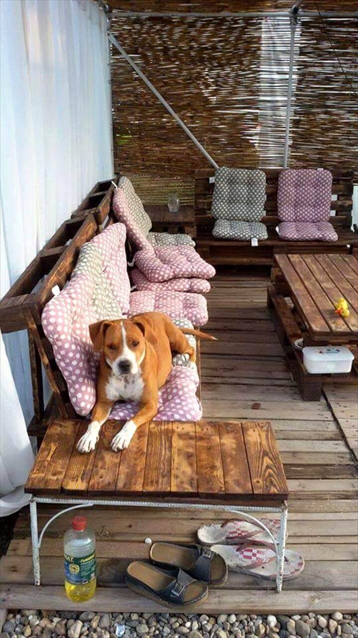 reclaimed pallet deck and furniture project 