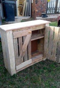 Pallet Cabinet for Storage - Easy Pallet Ideas