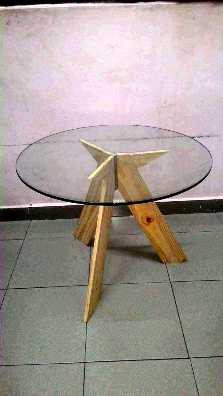 round pallet table top