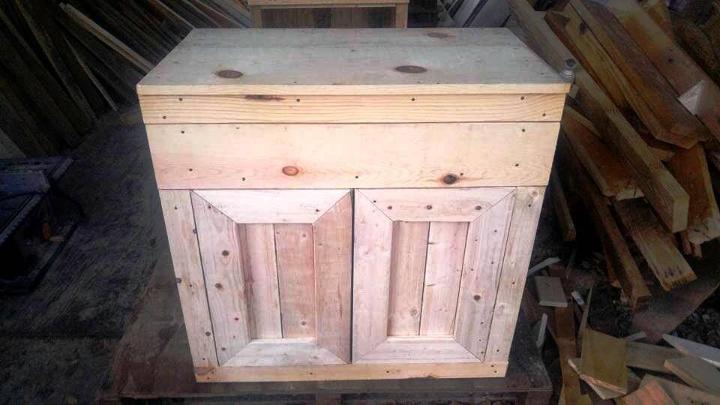 simply made pallet night stand