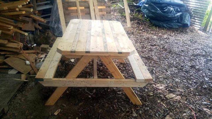 fun pallet picnic table for kids