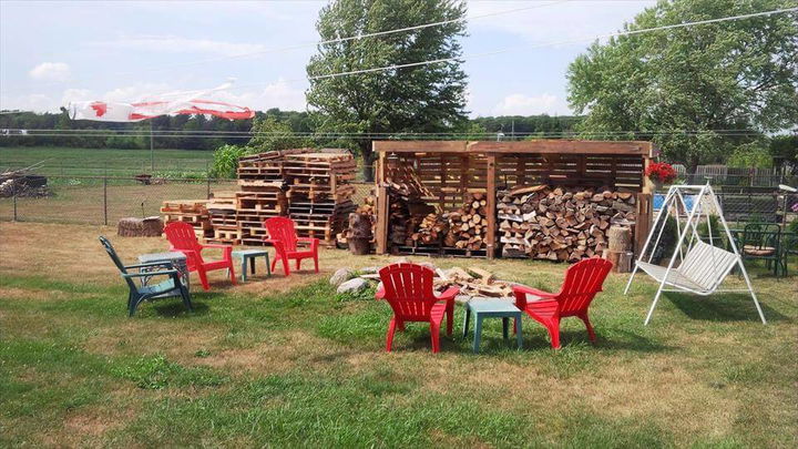 Pallet Firewood Shed - Easy Pallet Ideas