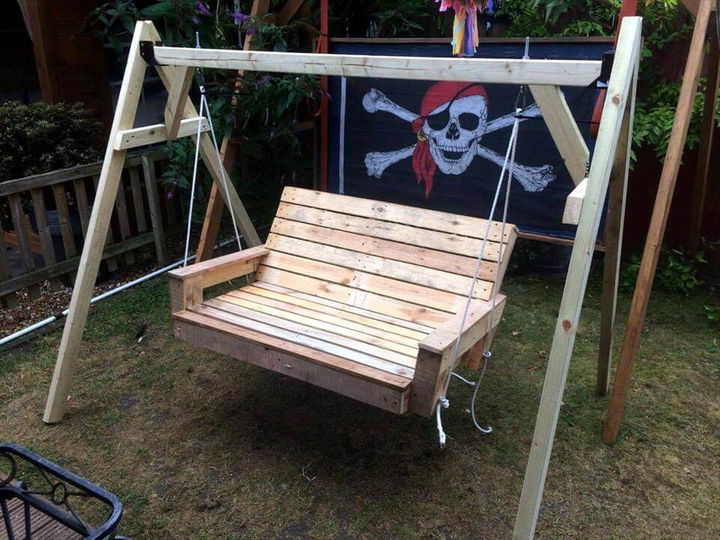 Build A Pallet Swing Easy Pallet Ideas