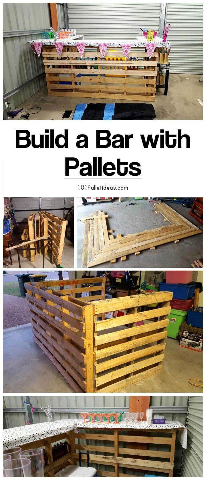 Build a Bar with Pallets - Easy Pallet Ideas