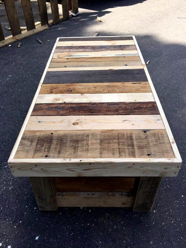 Custom Pallet Coffee Table With Glass Top Easy Pallet Ideas My Xxx Hot Girl 5739