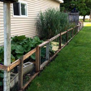 wooden pallet garden fence
