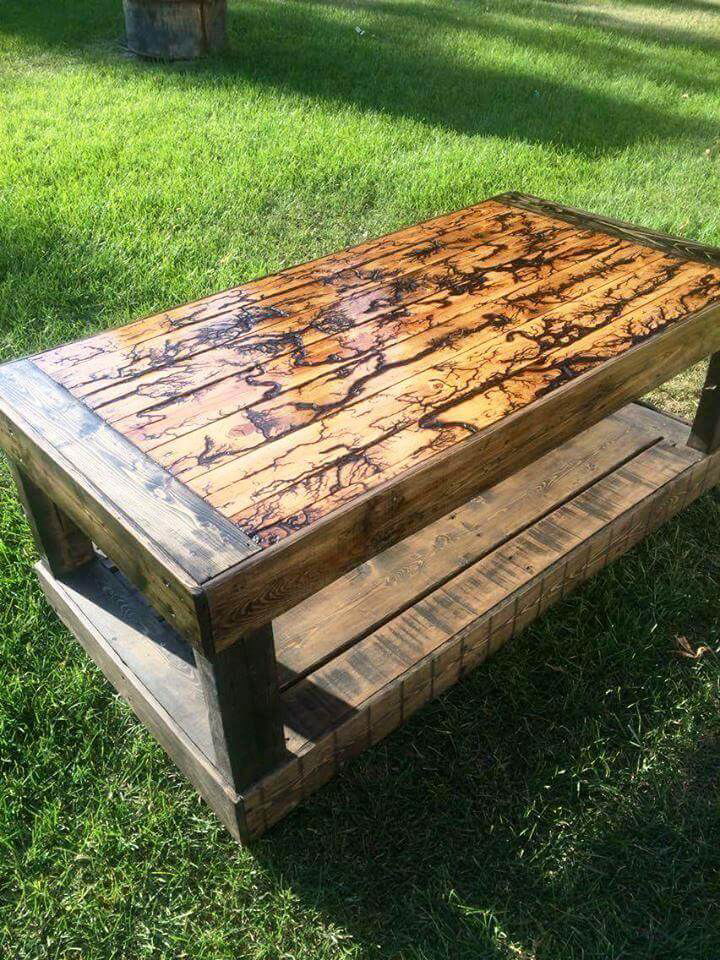 Upcycled Pallet Coffee Table for Outdoor - Easy Pallet Ideas