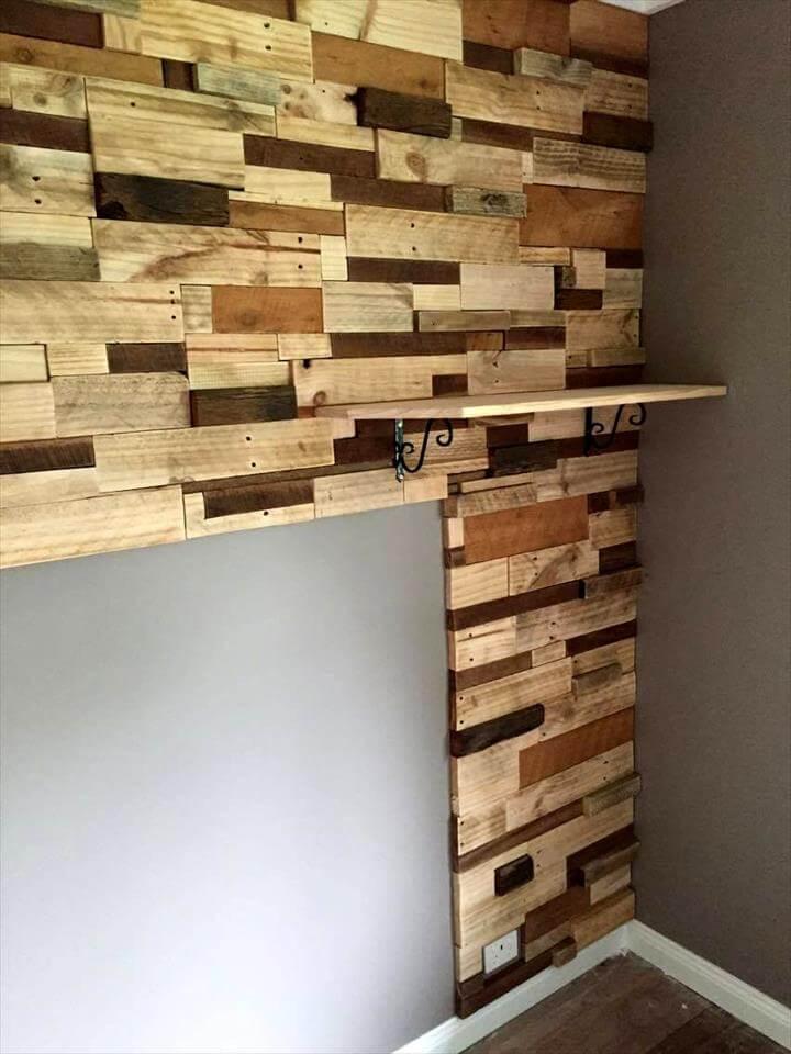 pallet bedroom background feature wall